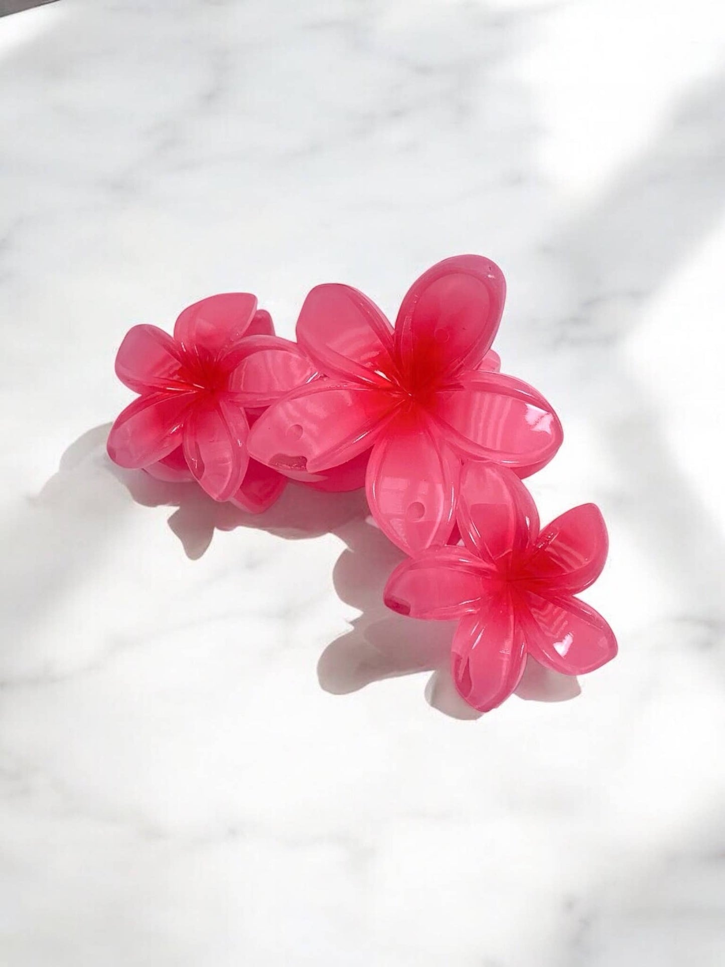 Flower-shaped hair clip - colorful