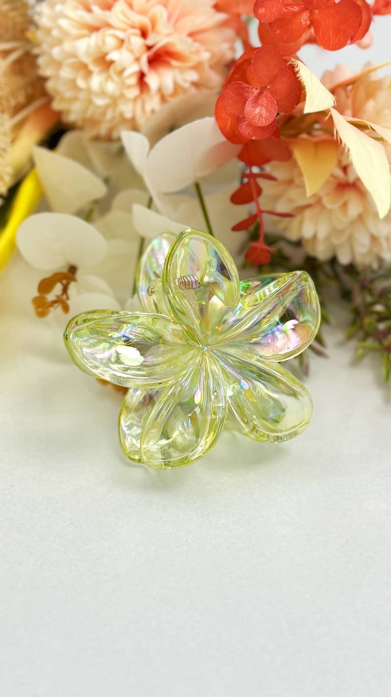 Flower buckle - transparent