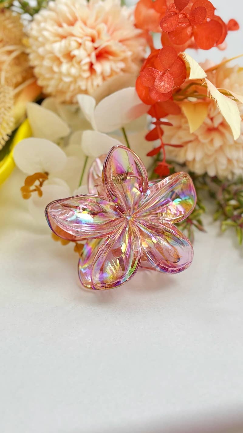 Flower buckle - transparent 