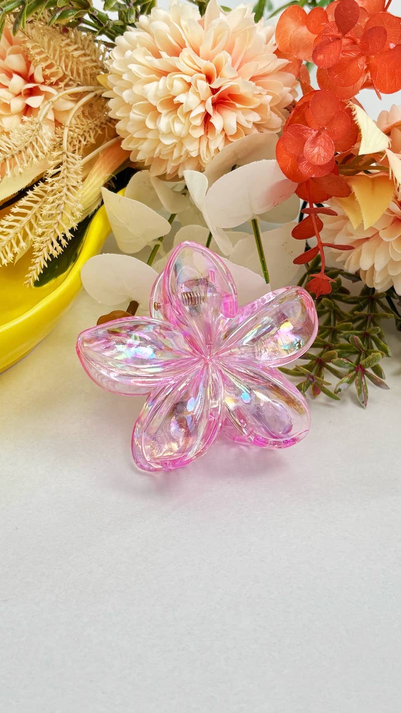 Flower buckle - transparent 