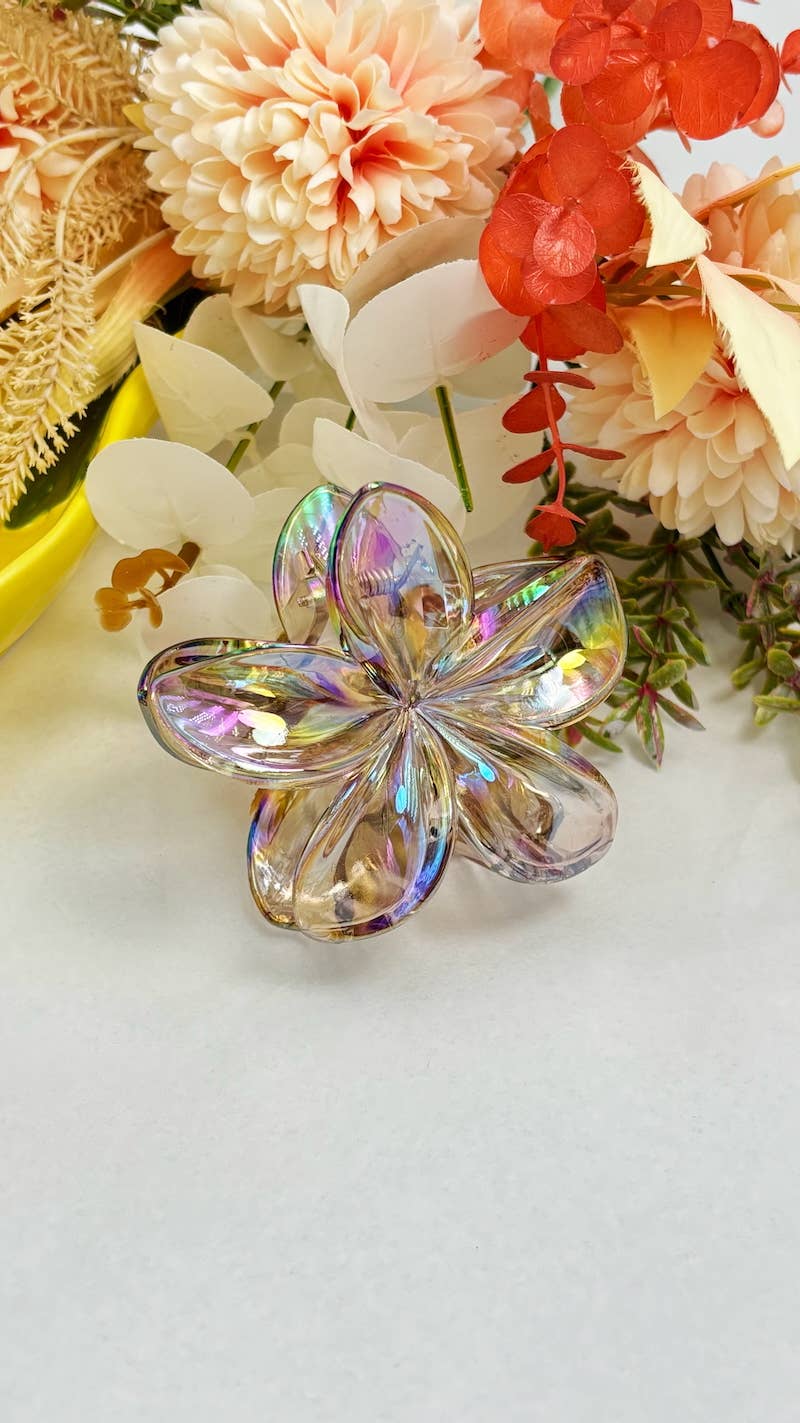 Flower buckle - transparent 